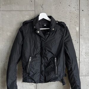 Diesel Cropped Nylon Moto Jacket (Unisex)